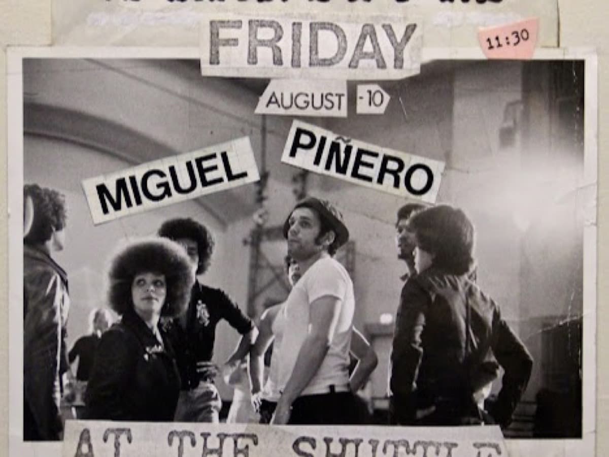 Nuyorican Poets Cafe Friday Night event flyer featuring Miguel Piñero